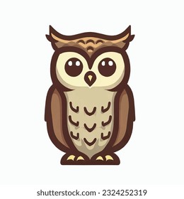 owl logo on a white background