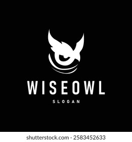 owl logo silhouette symbol design simple illustration night animal temple symbol