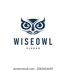 owl logo silhouette symbol design simple illustration night animal temple symbol