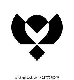 owl logo , simple and clean