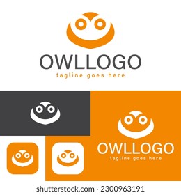 Logo de Owl. Estilo de icono sencillo y creativo.Moderno mínimo. Ilustración vectorial.