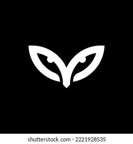 owl Logo simple Vector icon design