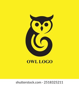 Owl logo simple vector illustration 