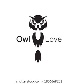 Owl Logo, suitable for bird lovers, icon creative Modern Design on white background