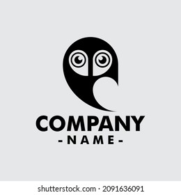the owl logo is suitable for use anywhere, the logo is also simple and elegant