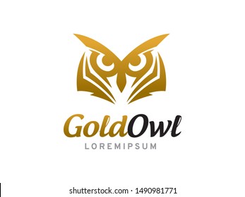 Owl logo symbol or icon template