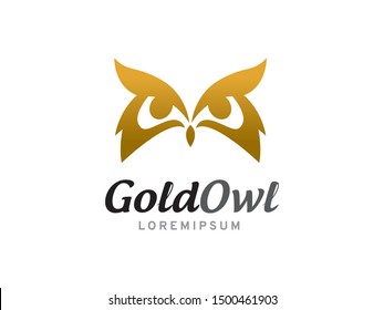 Owl logo symbol or icon template