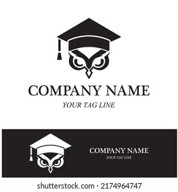 owl logo and symbol vector icon image