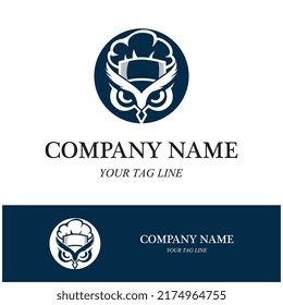 owl logo and symbol vector icon image