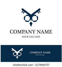 owl logo and symbol vector icon image