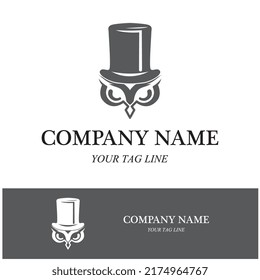 owl logo and symbol vector icon image