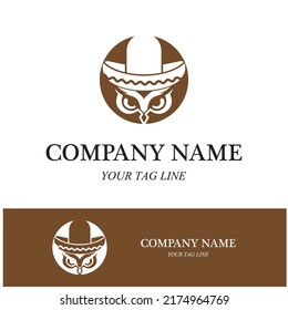 owl logo and symbol vector icon image