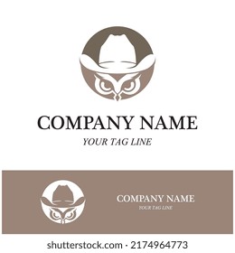 owl logo and symbol vector icon image