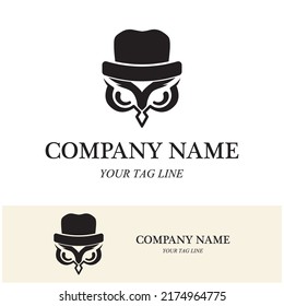 owl logo and symbol vector icon image