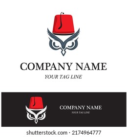 owl logo and symbol vector icon image