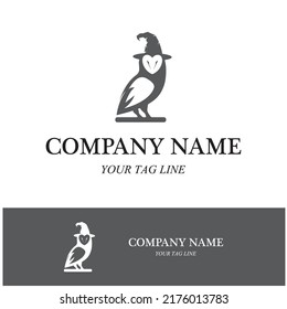 owl logo and symbol vector icon image