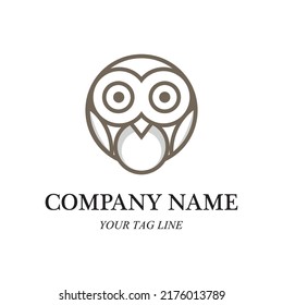 owl logo and symbol vector icon image