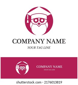 owl logo and symbol vector icon image