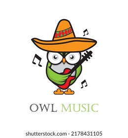 owl logo and symbol vector icon image