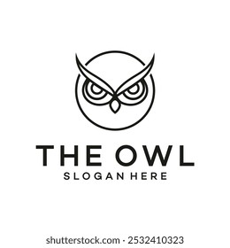 the owl logo symbol vector illustration design