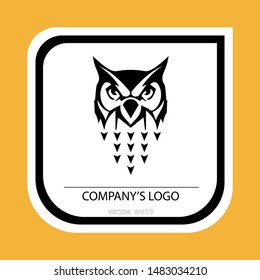 Owl logo. A symbol of wisdom, but also darkness and death. Having the attribute of the goddess Athena, the owl symbolizes wisdom, knowledge.