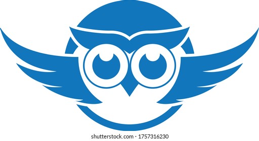 Owl logo template design
