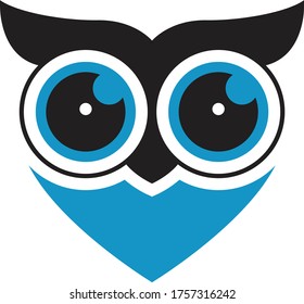 Owl logo template design

