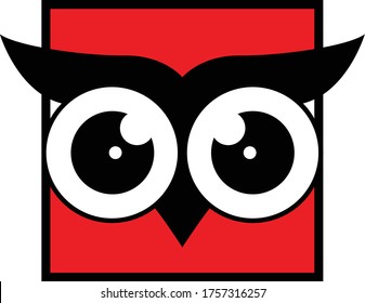 Owl logo template design
