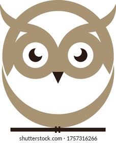 Owl logo template design
