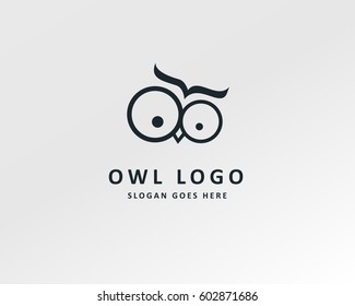 Owl logo template design