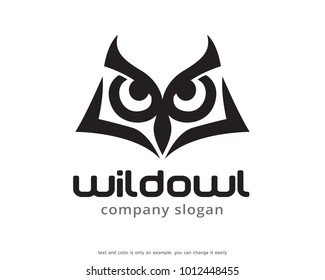 Owl Logo Template Design Vector, Emblem, Design Concept, Creative Symbol, Icon