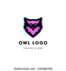 Owl Logo Template Design Vector