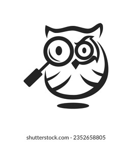 owl logo template Isolated. Brand Identity. Icon Abstract Vector graphic