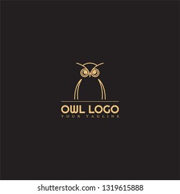 Owl logo template, vector logo for business corporate, creative symbol design, element, illustration.