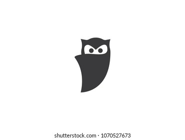 Owl logo template vector icon