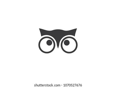 Owl logo template vector icon