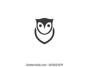 Owl logo template vector icon