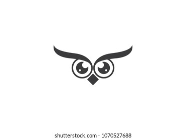 Owl Eye Logo Design Template Stock Vector (Royalty Free) 1892897050 ...