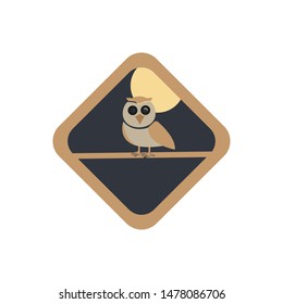 Owl logo template vector icon design
