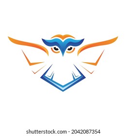 Owl logo template vector icon design