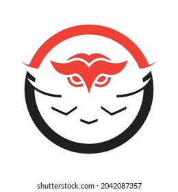 Owl logo template vector icon design
