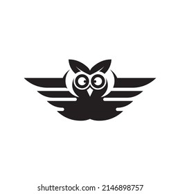 Owl logo template vector icon design
