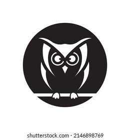 Owl logo template vector icon design