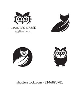 Owl logo template vector icon design