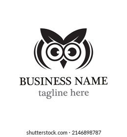 Owl logo template vector icon design