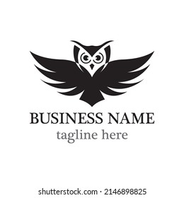 Owl logo template vector icon design