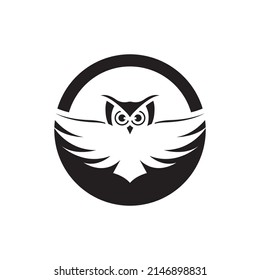 Owl logo template vector icon design