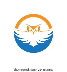Owl logo template vector icon design