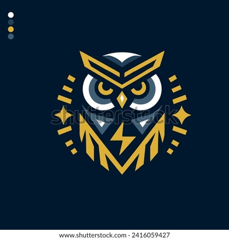 Owl logo template vector icon illustration design. Owl mascot logo icon. Logo Design Template [[stock_photo]] © 