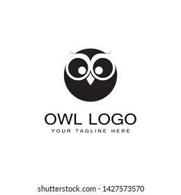 Owl logo template vector illustration